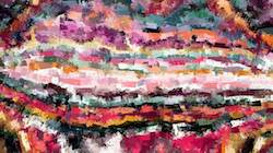 First of 'reflets &mdash; paint synthesiser classic &mdash; 4.0 collection raised rough strokes 1'.