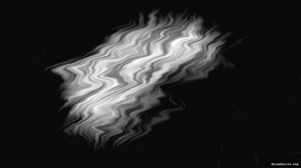 Image 'reflets &mdash; msg &mdash; processing effects self animating blobs 5'.