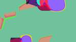 Fifth of 'reflets &mdash; msg &mdash; abstract 1 symmetry breaking 10'.