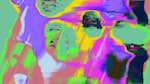Seventh of 'reflets &mdash; msg &mdash; abstract 1 symmetry breaking 10'.