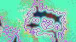 Fourth of 'reflets &mdash; msg &mdash; abstract 1 symmetry breaking 13'.