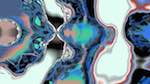 Fifth of 'reflets &mdash; msg &mdash; abstract 1 symmetry breaking 3'.
