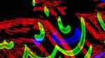 Seventh of 'reflets &mdash; msg &mdash; abstract 1 symmetry breaking 4'.