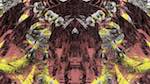 Second of 'reflets &mdash; msg &mdash; abstract 1 symmetry breaking 6'.