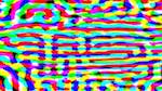 Third of 'reflets &mdash; msg &mdash; variations 0 screen 2'.