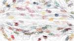 First of 'reflets &mdash; paint action sequence &mdash; sketch 2'.