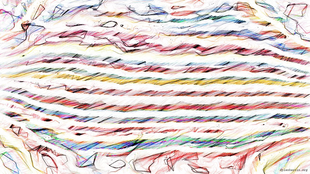 Image 'reflets &mdash; msg &mdash; processing effects 0 sketchy 2 5'.