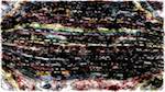 Seventh of 'reflets &mdash; paint action sequence &mdash; sketch renditions 1'.
