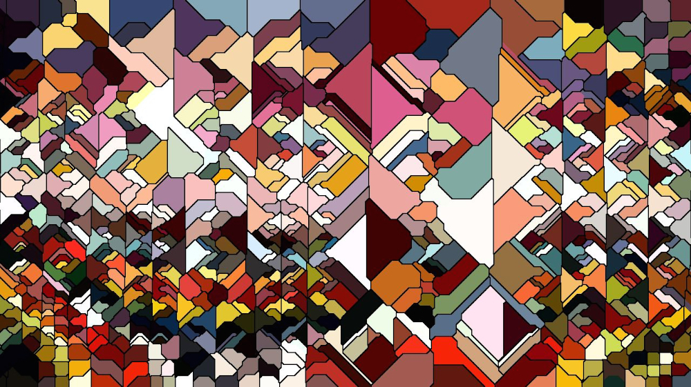 Image 'reflets &mdash; image operation &mdash; default source abstraction 3 3'.