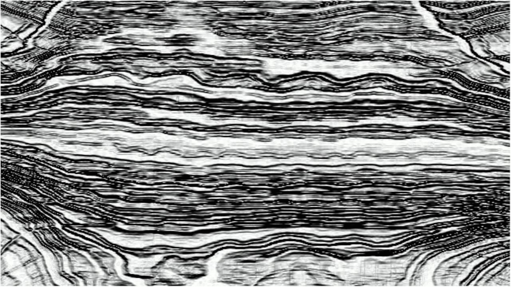 Image 'reflets &mdash; image operation &mdash; default source stylisations 1 4'.