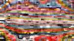 Fifth of 'reflets &mdash; paint action sequence &mdash; stylised 1'.