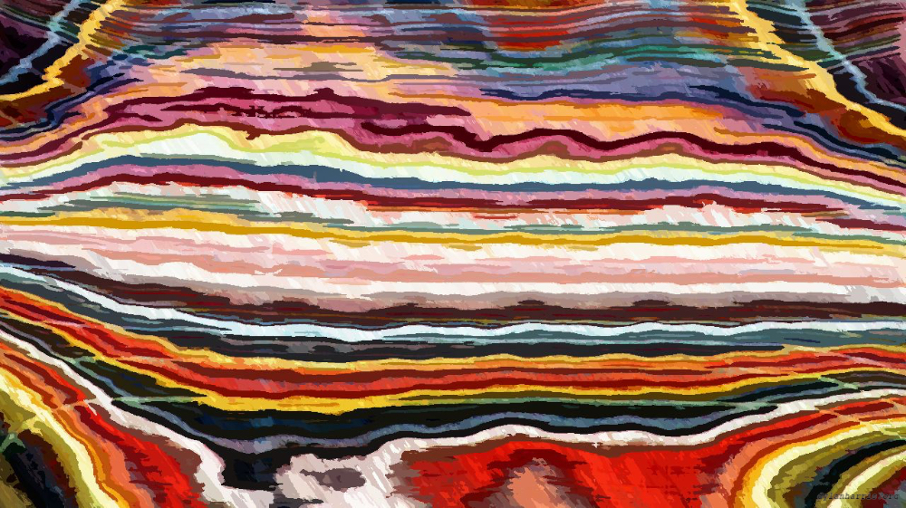Image 'reflets &mdash; paint action sequence &mdash; stylised 3 2'.