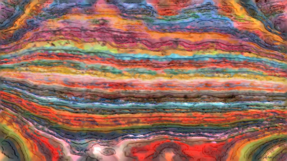 Image 'reflets &mdash; paint action sequence &mdash; soft watercolour 6'.