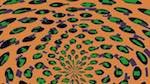 Seventh of 'reflets &mdash; msg &mdash; variations 1 sym patterns 1'.