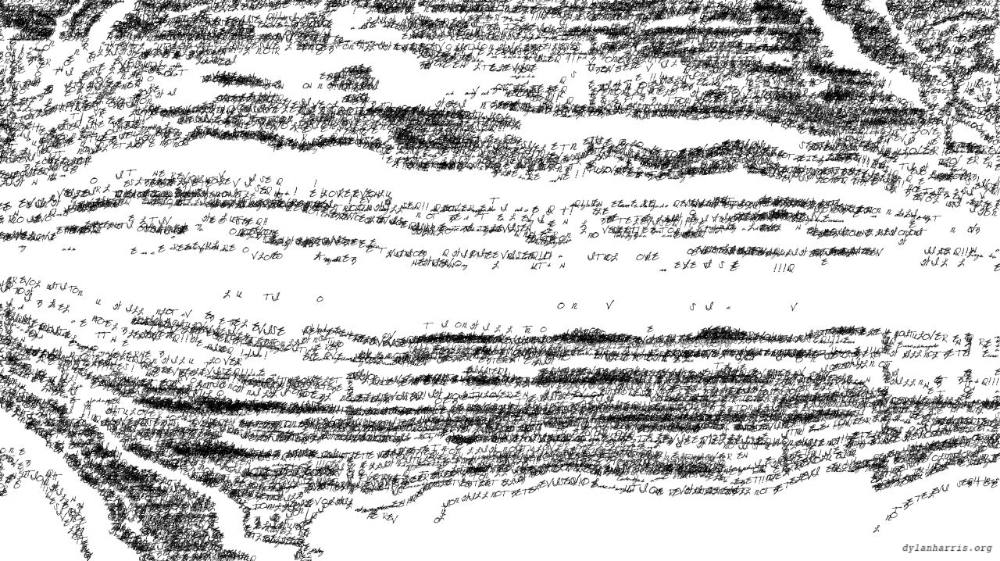 Image 'reflets &mdash; paint action sequence &mdash; text render 1'.