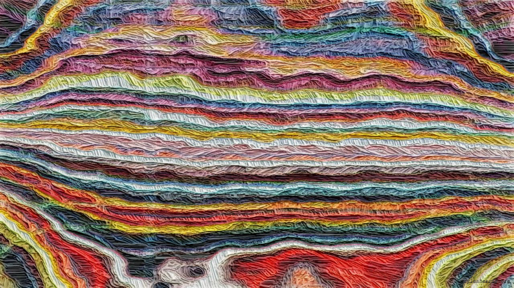 Image 'reflets &mdash; paint action sequence &mdash; textured surface simulations 1 8'.