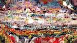 Fifth of 'reflets &mdash; paint action sequence &mdash; torture test 2'.