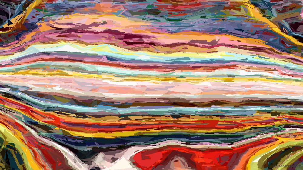 Image 'reflets &mdash; paint action sequence &mdash; vector efx 1 8'.