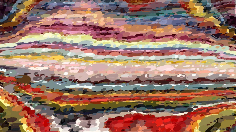 Image 'reflets &mdash; paint action sequence &mdash; vector efx 2 4'.