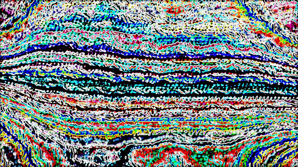 Image 'reflets &mdash; paint action sequence &mdash; vern pas 2 1 3'.