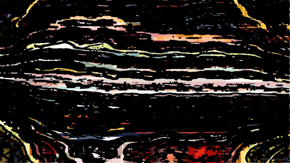 Image 'reflets &mdash; paint action sequence &mdash; vern pas 2 1 8'.