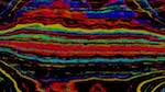 Fifth of 'reflets &mdash; paint action sequence &mdash; vern pas 2 1'.
