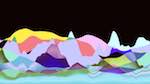 First of 'reflets &mdash; msg &mdash; abstract 1 vert mountains 1'.