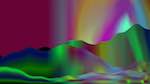 Seventh of 'reflets &mdash; msg &mdash; abstract 1 vert mountains 1'.
