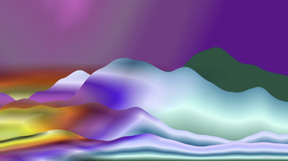 Image 'reflets &mdash; msg &mdash; abstract 1 vert mountains 2 1'.