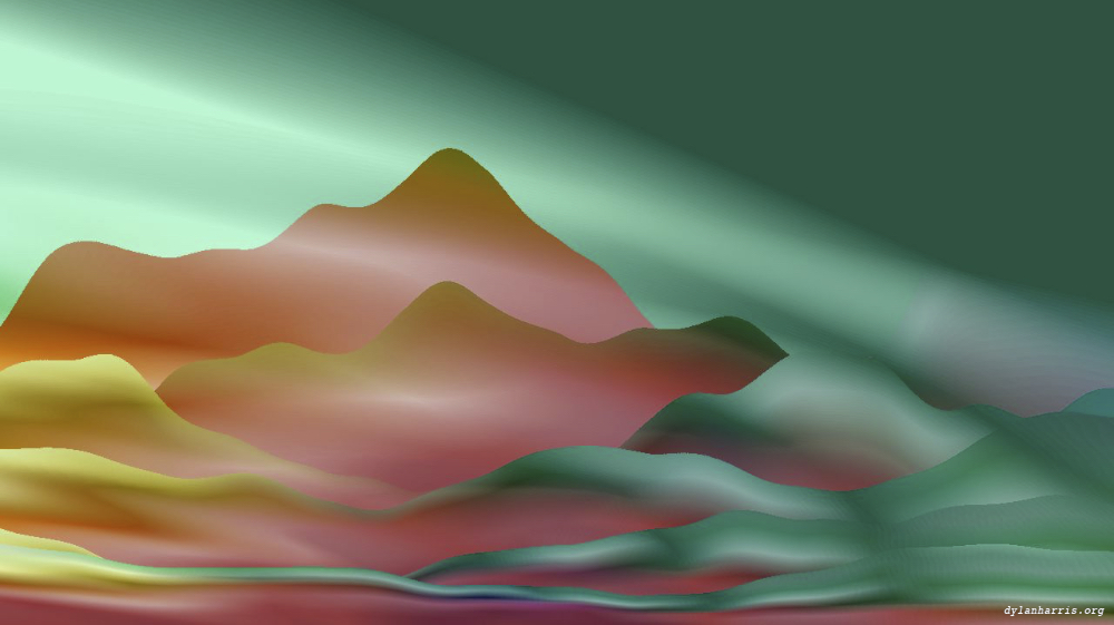 Image 'reflets &mdash; msg &mdash; abstract 1 vert mountains 2 2'.