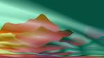 Second of 'reflets &mdash; msg &mdash; abstract 1 vert mountains 2'.