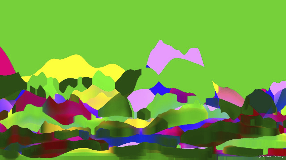 Image 'reflets &mdash; msg &mdash; abstract 1 vert mountains 3 8'.