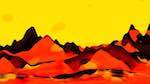 Third of 'reflets &mdash; msg &mdash; abstract 1 vert mountains 3'.