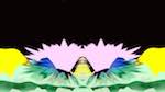 Fourth of 'reflets &mdash; msg &mdash; abstract 1 vert mountains 3'.