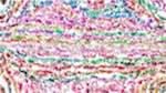 Fourth of 'reflets &mdash; paint action sequence &mdash; woodblock'.