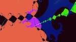 Second of 'reflets &mdash; msg &mdash; variations 2 z test 6'.