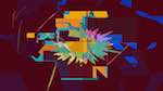 Sixth of 'reflets &mdash; msg &mdash; variations 2 zzz 2 6'.