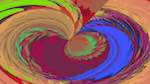 Seventh of 'reflets &mdash; msg &mdash; variations 2 zzz 2 6'.