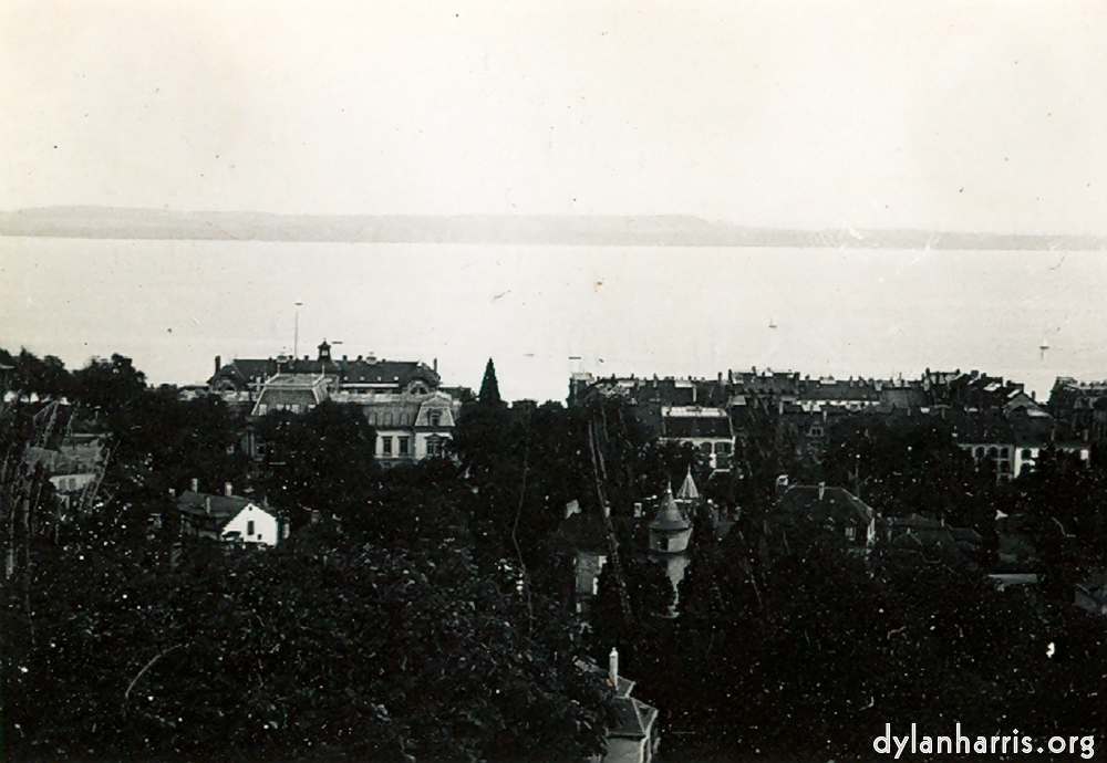 image: View from our bedroom &mdash; City & Lake of Neuch&acirc;tel.