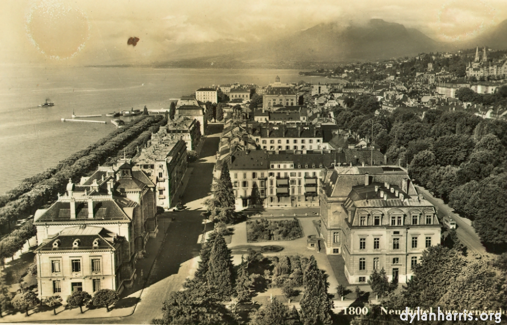 image: Postcard: 1800 Neuch&acirc;tel vue g&eacute;n&eacute;rale [[ Neuch&acirc;tel Lower City. ]]