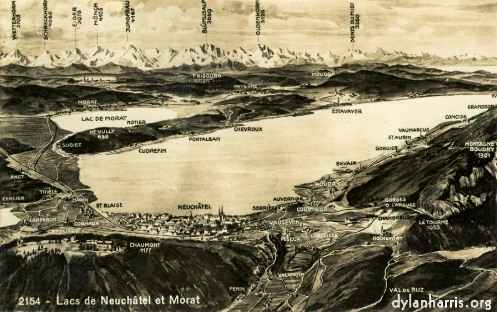 image: Postcard: 2154 Lacs de Neuch&acirc;tel et Morat [[ Neuch&acirc;tel ]].