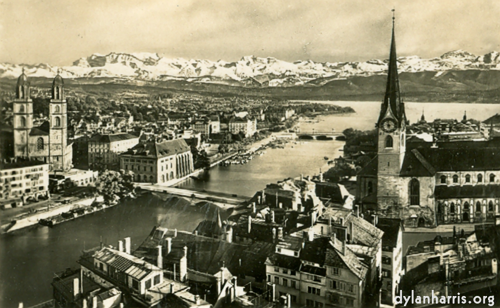 image: Z&uuml;rich & the Alps.